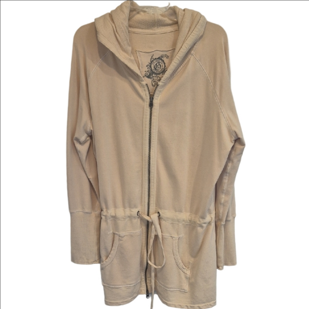 GAP Pale Pink Hooded Cotton Zip Front Sweatshirt